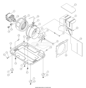 Part Location Diagram of 102786GS Briggs and Stratton Stator assy